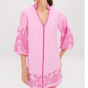Tuckernuck Pink Lace Mini Dress
